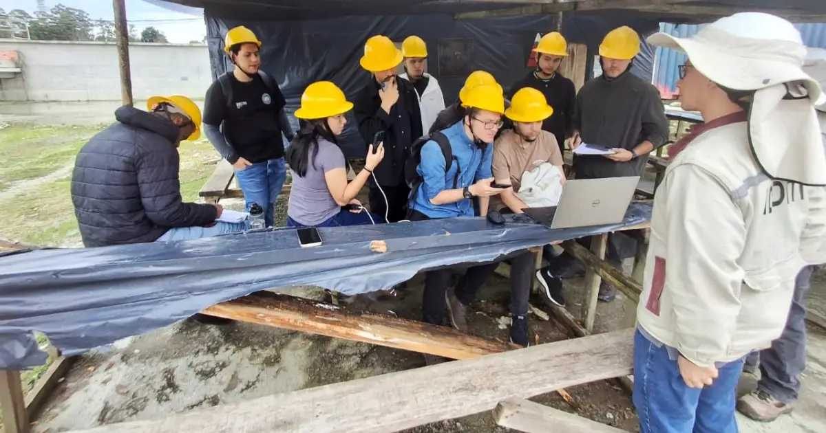 Practicando en la planta de tratamiento de agua