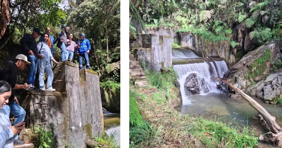 Toma de agua del acueducto