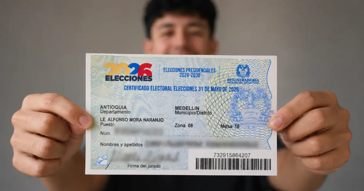 Acredite su certificado electoral para el periodo 2026-2