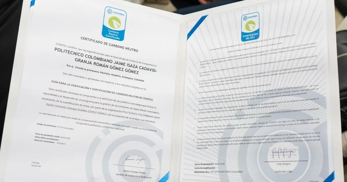 Certificado ICONTEC