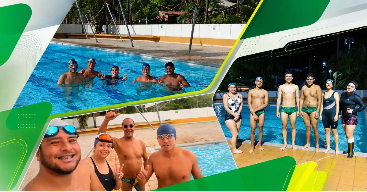 El equipo de natación con aletas del Poli se prepara para los Juegos ASCUN 2026