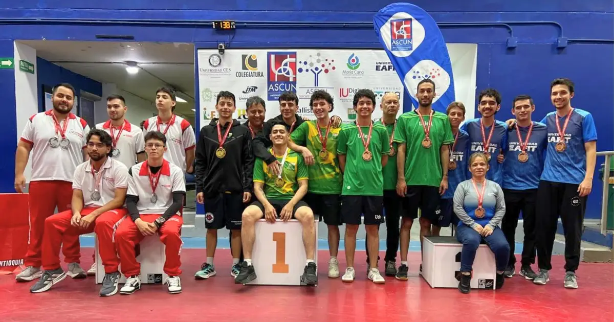 Podio en Tenis de Mesa ASCUN 2026